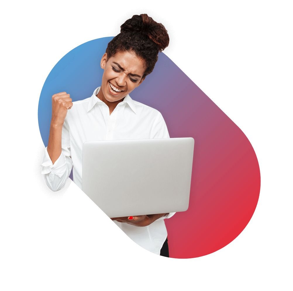 Team celebrating with a trophy